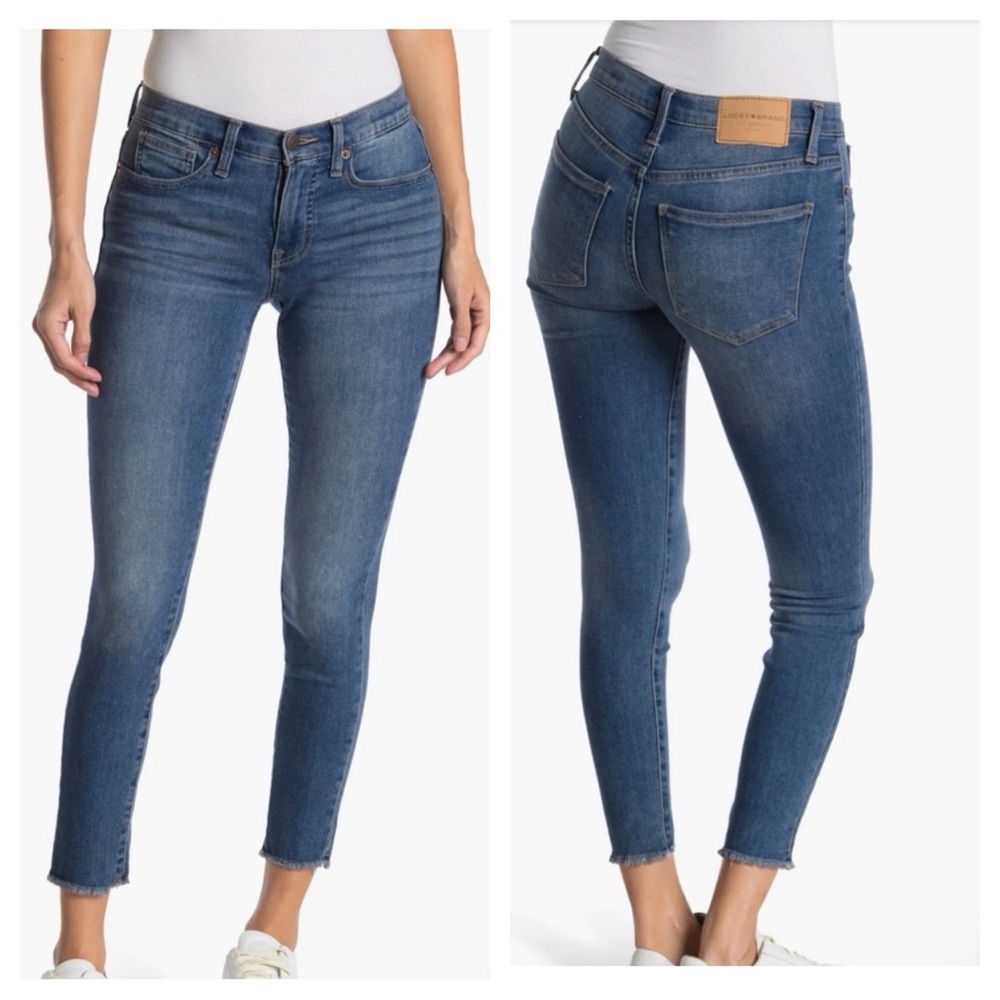 Lucky Brand Women's Skinny Jeans in Medium Blue Wash